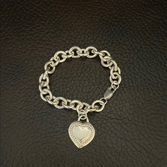 Judith Ripka Jewelry - Judith Ripka 925 sterling sliver cable heart charm bracelet